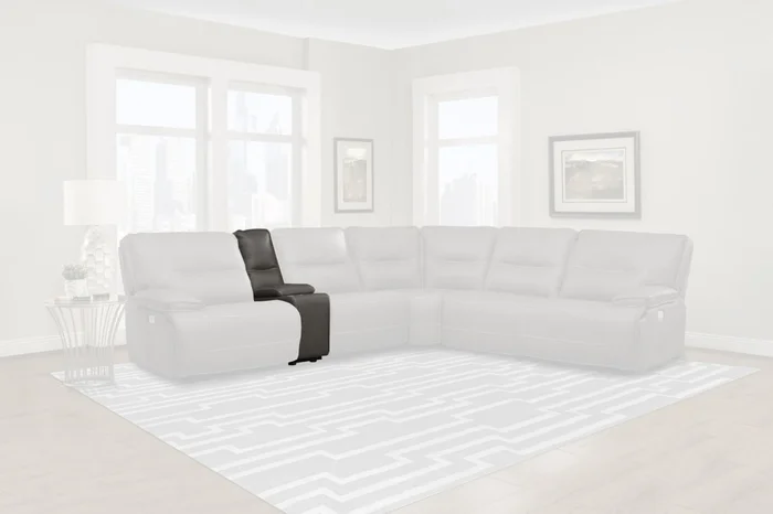 Parker House Spartacus Storage Console with USB Pop UP in Haze MSPA#860-HAZ PROMO CODE:UNIV10 for 10% Off