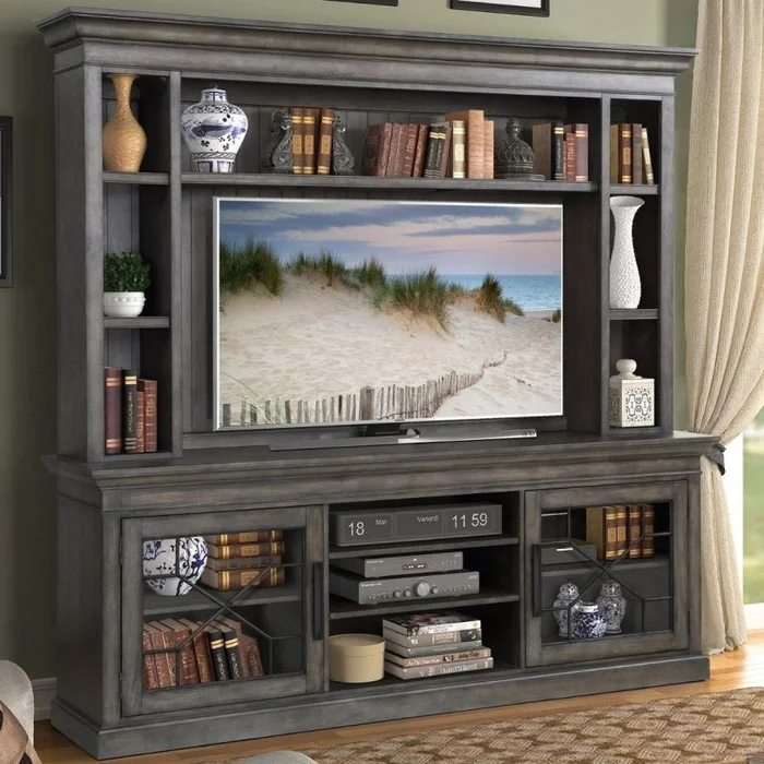 Parker House Sundance Hutch Back Panel in Smokey Grey SUN#92BP-SGR PROMO CODE:UNIV10 for 10% Off