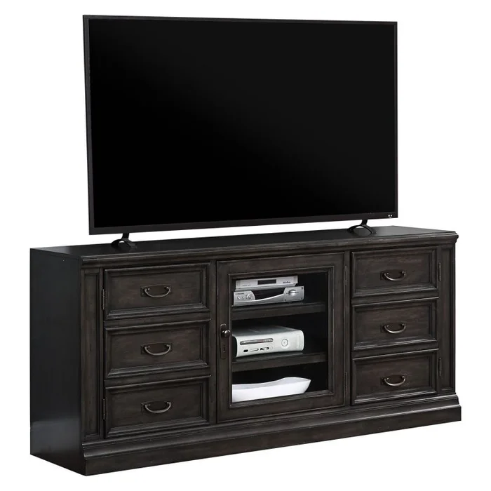 Parker House Washington Heights 66″ TV Console in Washed Charcoal WAS#412 CLOSEOUT CODE:UNIV10 for 10% Off