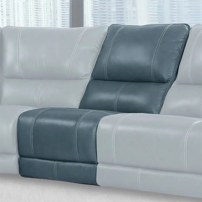 Parker House Whitman Cordless Armless Chair in Verona Azure MWHI#840-P50-VAZ PROMO CODE:UNIV10 for 10% Off