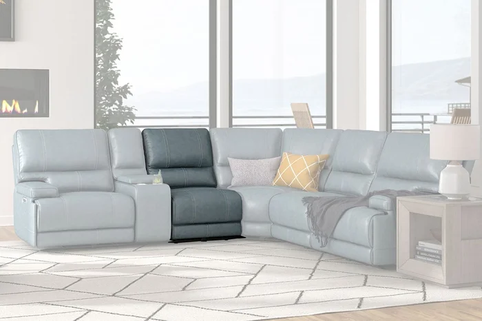 Parker House Whitman Power Cordless Armless Recliner in Verona Azure MWHI#810P-P50-VAZ PROMO CODE:UNIV10 for 10% Off