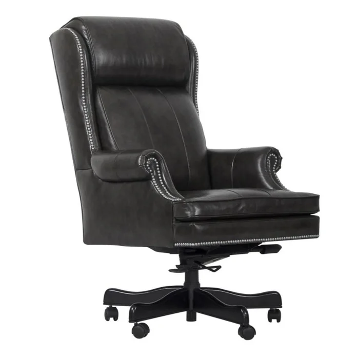 Parker Living DC#105 Leather Desk Chair in Pacific Grey DC#105-PGR PROMO CODE:UNIV10 for 10% Off