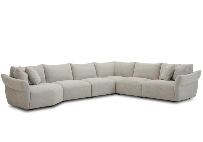 Parker Living Playful 6 Piece Sectional in Canes Cobblestone SPLA-PACK6A-CNCB PROMO CODE:UNIV10 for 10% Off