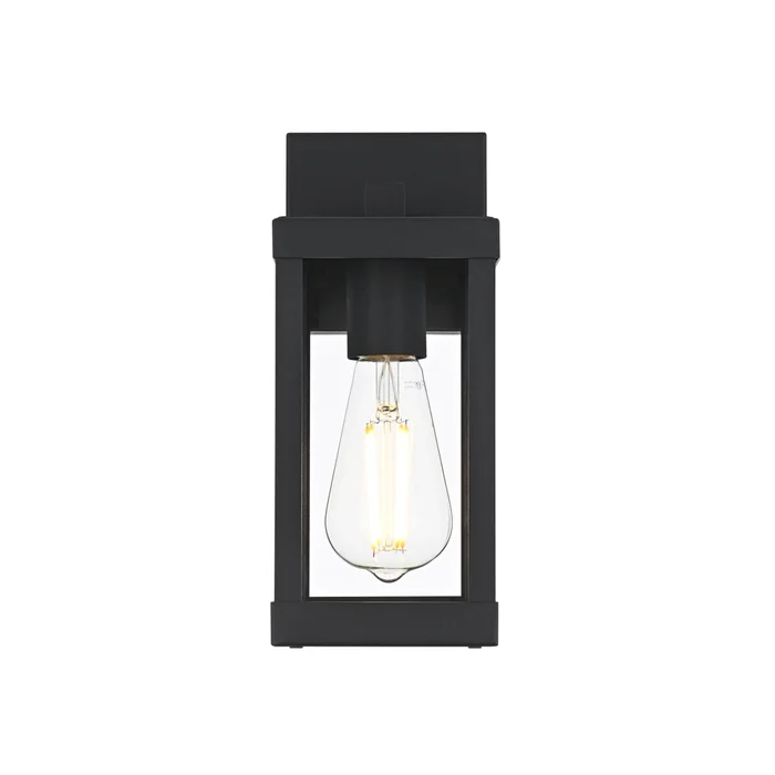 peter 4 inch outdoor wall sconce in black