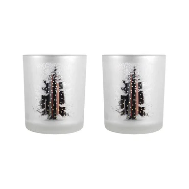 Pillar Holder (Set of 2) in Antique Silver (45|393501/S2)