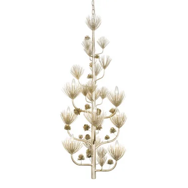 Pinion Nine Light Foyer Pendant in Zen Gold (137|365F09ZG)