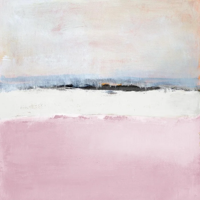 Pink Sea Abstract Giant Art 54×54 Wall Art|uvre dart murale Giant Art Pink Sea Abstract 54×54