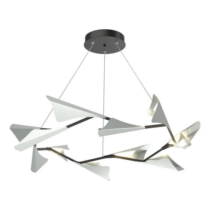 Plume LED Pendant in Black (39|135008-LED-STND-10-82)