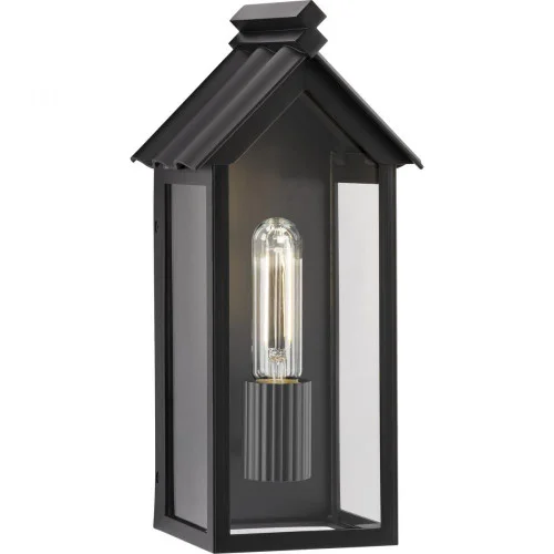 POINT DUMEÂ by Jeffrey Alan Marks for Progress Lighting Dunemere Matte Black Outdoor Wall Lantern w (149|P560303-31M)