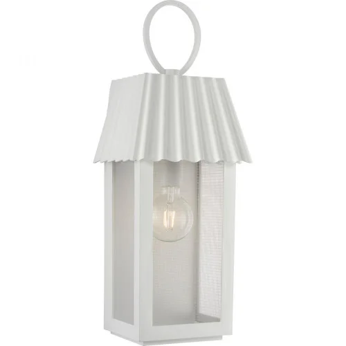POINT DUMEÂ by Jeffrey Alan Marks for Progress Lighting Hook Pond Shelter White Outdoor Wall Lanter (149|P560306-192)
