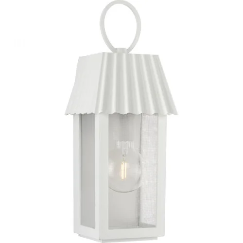POINT DUMEÂ by Jeffrey Alan Marks for Progress Lighting Hook Pond Shelter White Outdoor Wall Lanter (149|P560305-192)