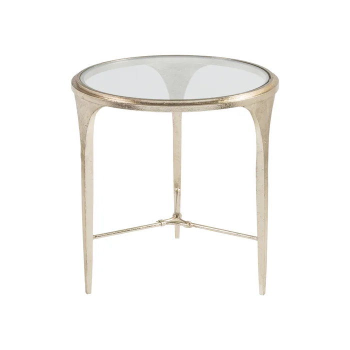 porto champagne round end table