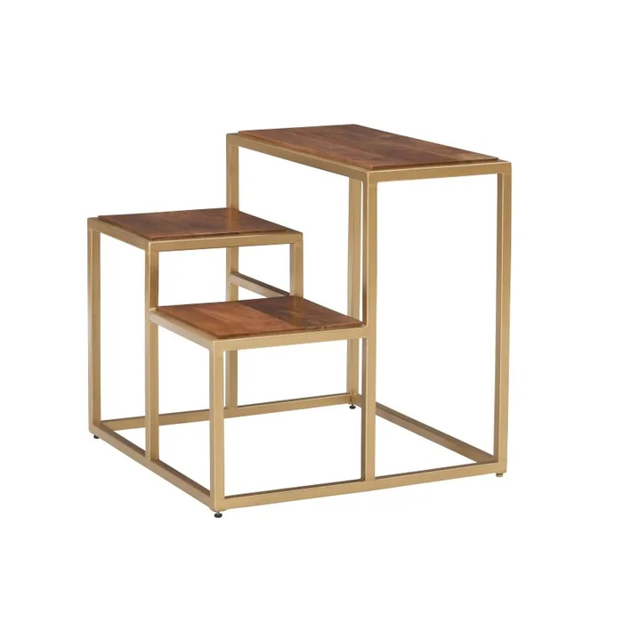 Powell Carlo 3 Tiered Plant Stand Side Table D1443A21PS