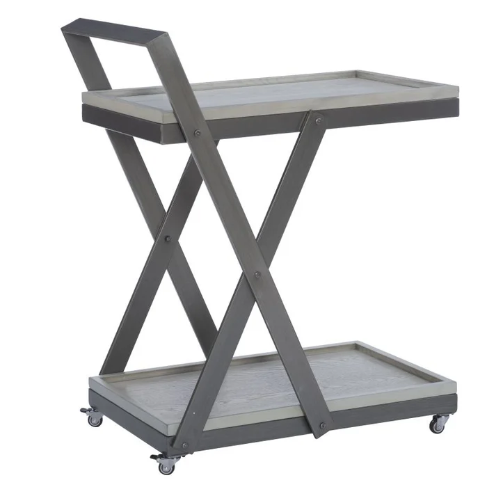 Powell Elinore Bar Cart Pebble Gray D1529LA23GRY