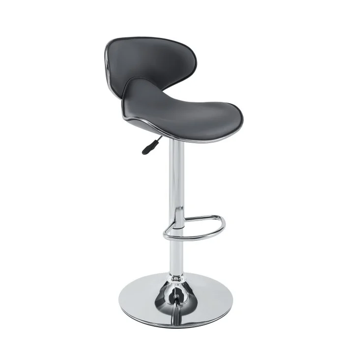Powell Grey Adjustable PU Barstool D1273B19