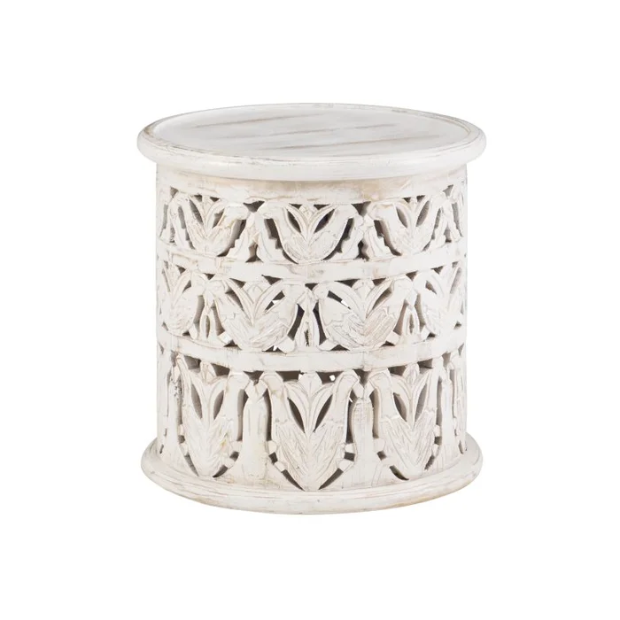 Powell Indie Side Table White D1428A21STWH