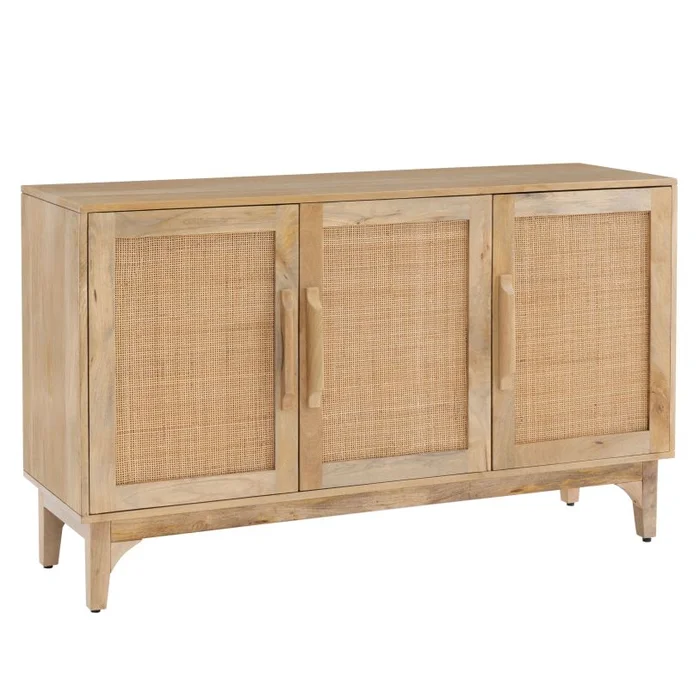 Powell Janie Rattan Cabinet 3 Door D1239A19C4