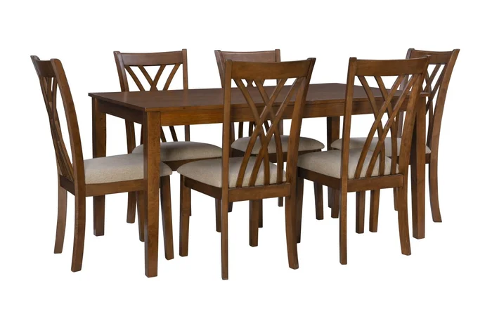 Powell Maggie 7Pc Dining Set Brown D1092D17B