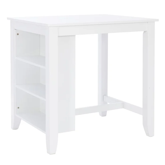 Powell Mayfair Counter Height Space Saving Table White D1015LD23CTSS