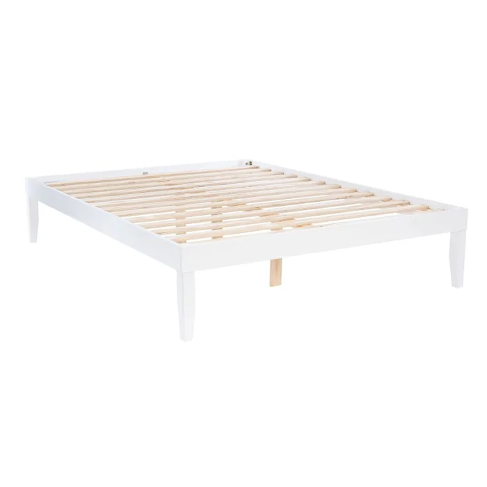Powell Polly Queen Platform Bed White D1507R23QWHT