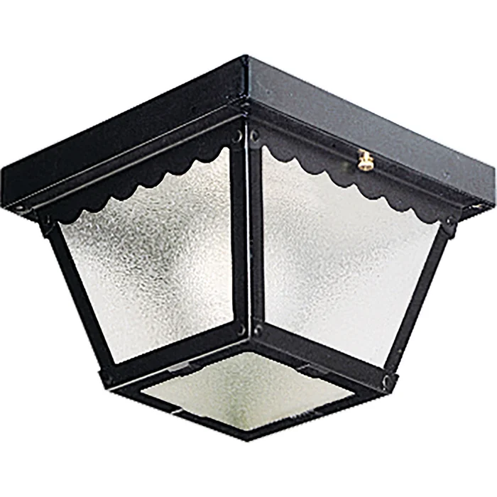 Progress 1-LT 7-1/2″ Flush Mount for In/Outdoor use – Black – P5727-31