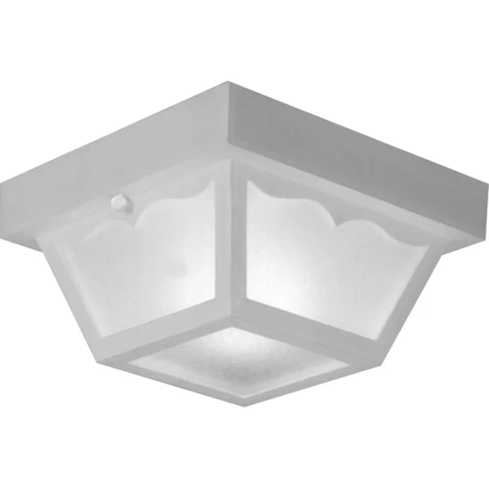 Progress 1-LT 8-1/4″ Flush Mount for In/Outdoor use – White – P5744-30