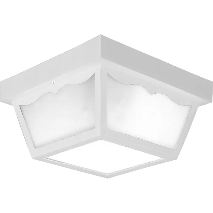 Progress 2-LT 10-1/4″ Flush Mount for In/Outdoor use – White – P5745-30