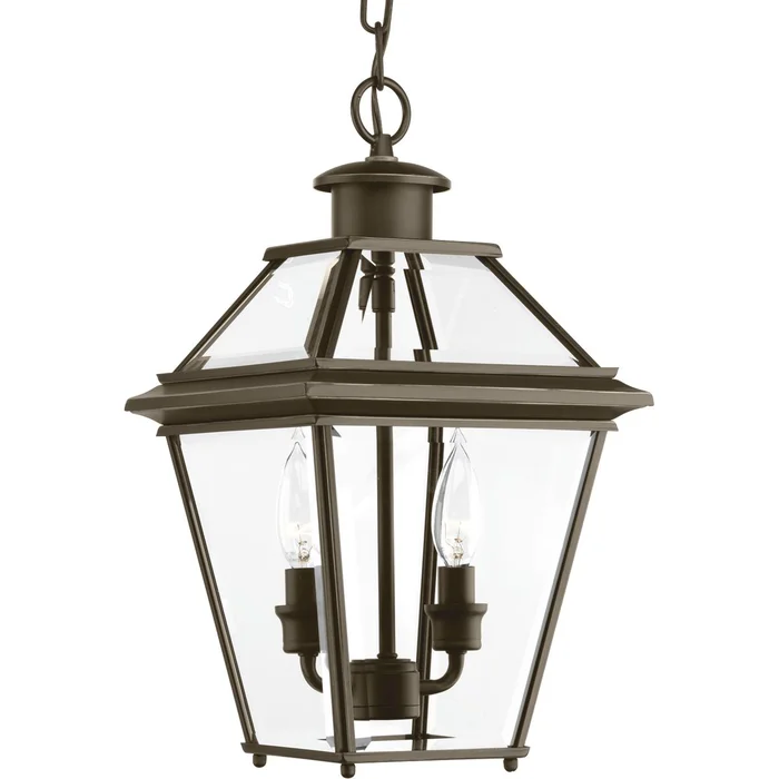 Progress Burlington 2-LT Outdoor Hanging Lantern – Antique Bronze – P6537-20