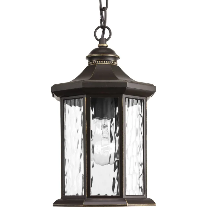 Progress Edition 1-LT Outdoor Hanging Lantern – Antique Bronze – P6529-20