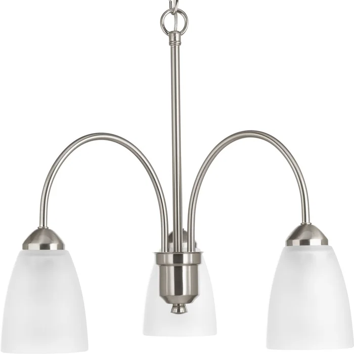 Progress Gather Collection 3-LT Chandelier – Brushed Nickel – P4734-09