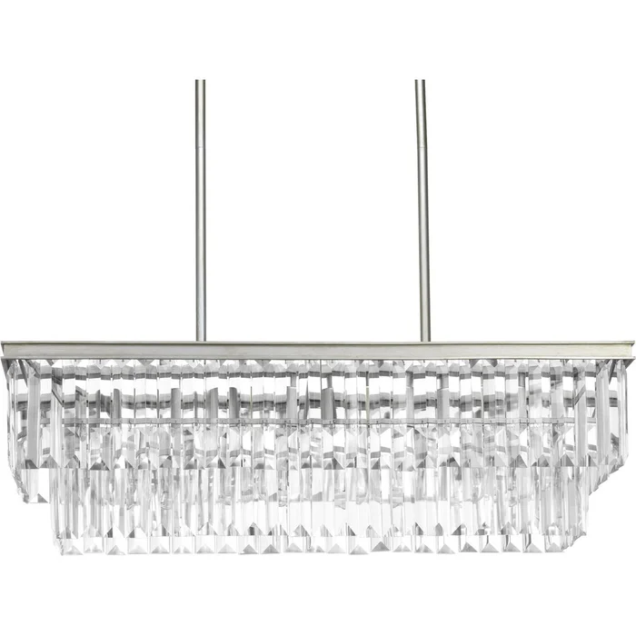 Progress Glimmer 4-LT Linear Chandelier – Silver Ridge – P400101-134