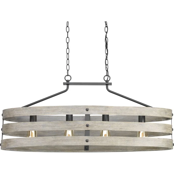 Progress Gulliver Collection 4-LT Linear Chandelier – Graphite – P400097-143