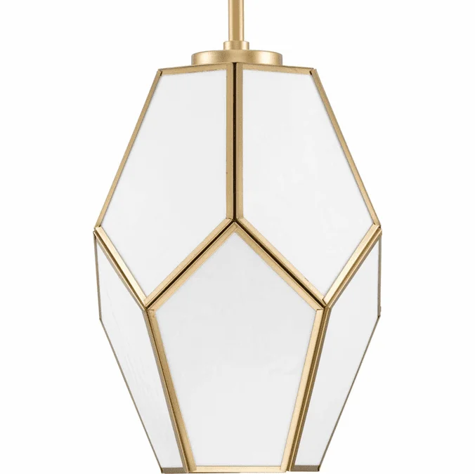 Progress Lighting P500435-078 Latham Contemporary Vintage Gold Mini Pendant Lamp