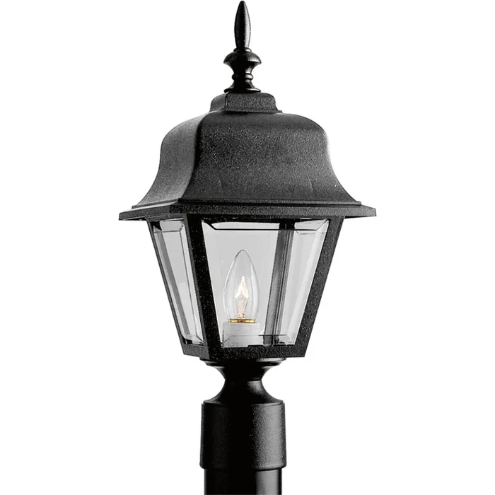 Progress Non-Metallic Incandescent 1-LT Outdoor Post Lantern – Black – P5456-31