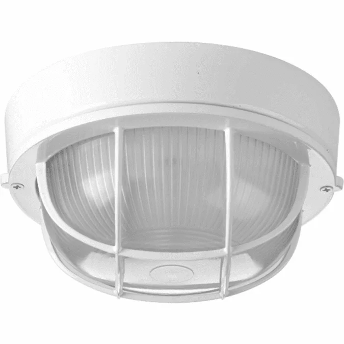 Progress P3709-30 Bulkheads Retro White Ceiling Light Fixture