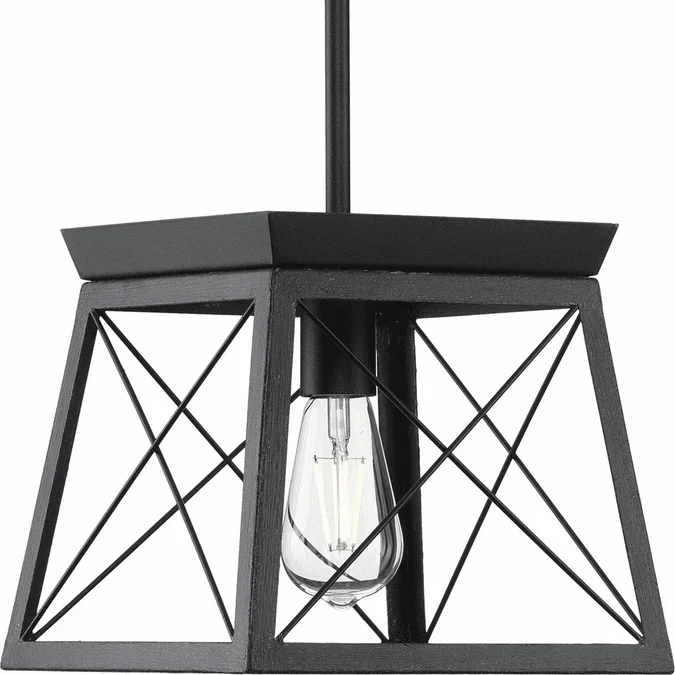 Progress P500041-031 Briarwood Textured Black Mini Pendant Lighting