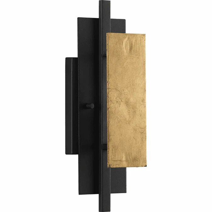 Progress P710100-031 Lowery Modern Textured Black Wall Light Sconce