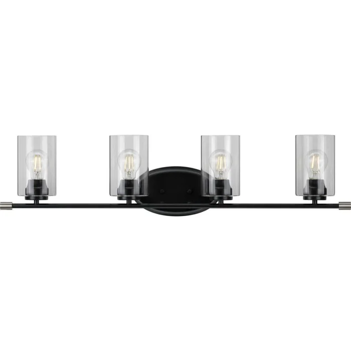 Progress Riley 4-Light 60W Bath Vanity – Black – P300279-031