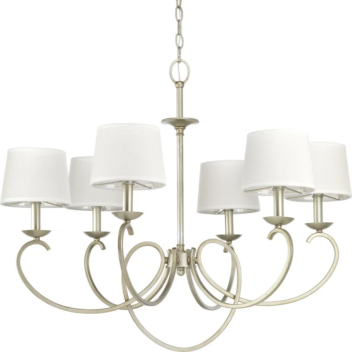 Progress Savor Collection 6-LT Chandelier – Silver Ridge – P400075-134