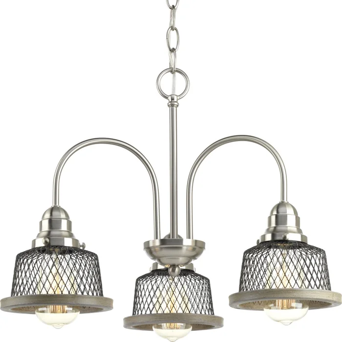 Progress Tilley Collection 3-LT Chandelier – Brushed Nickel – P400073-009
