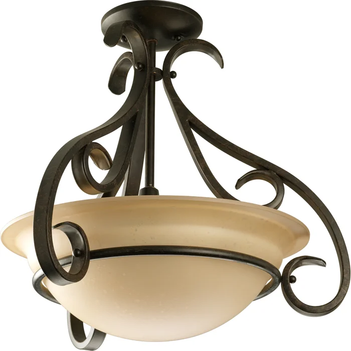 Progress Torino Collection 3-LT Foyer Pendant – Forged Bronze – P3843-77