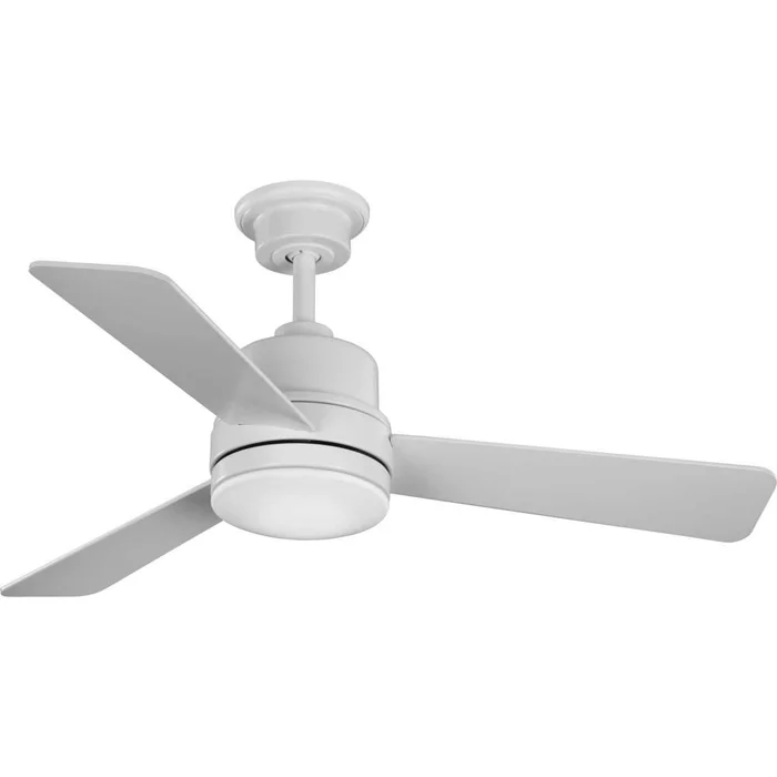 Progress Trevina II 44″ 3 Blade Ceiling Fan W/LED – Satin White – P2555-2830K