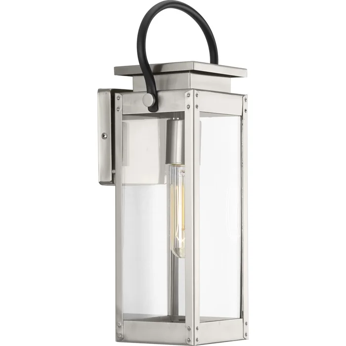 Progress Union Square 1-LT Outdoor Small Wall-Lantern – Steel – P560004-135