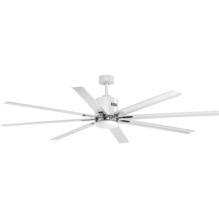 Progress Vast Collection 72″ 18W LED Eight-Blade Fan – White – P2550-3030K