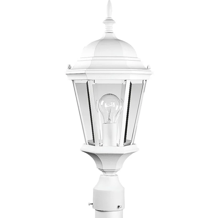 Progress Welbourne 1-LT Outdoor Post Lantern – Textured White – P5482-30
