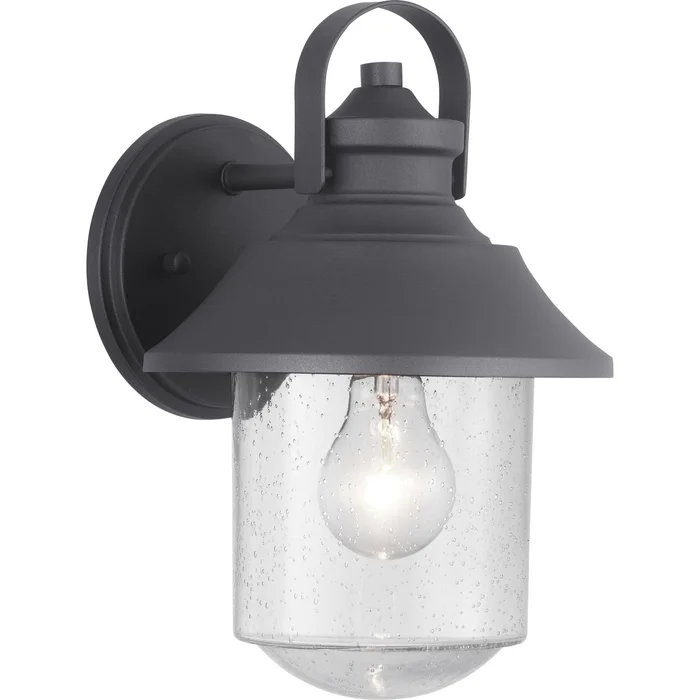 Progress Weldon 1-LT Outdoor Medium Wall Lantern – Black – P560120-031