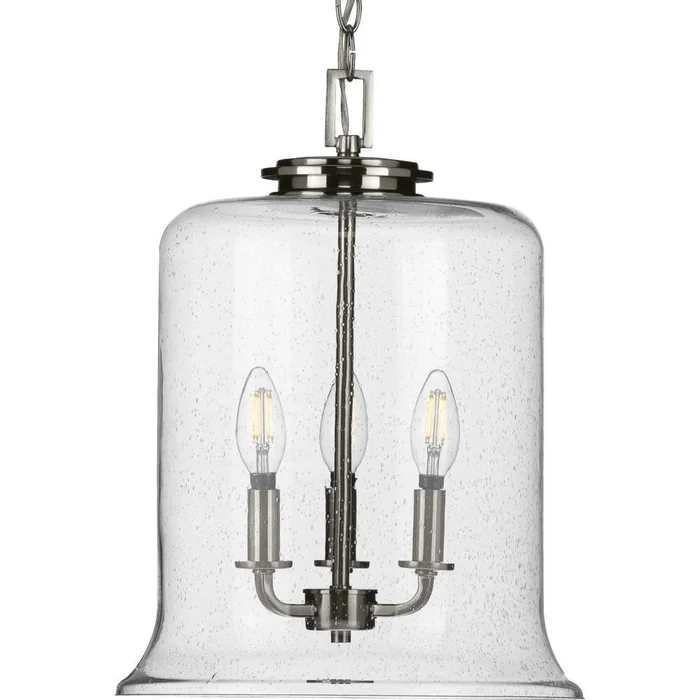 Progress Winslett 3-Light 60W Pendant – Brushed Nickel – P500239-009