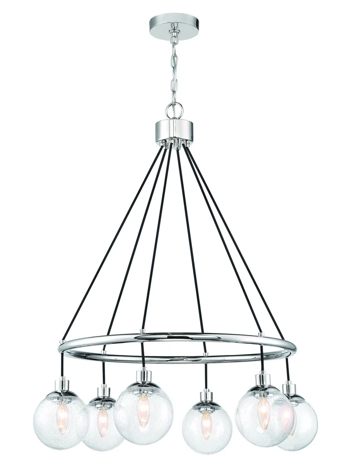 Que Six Light Chandelier