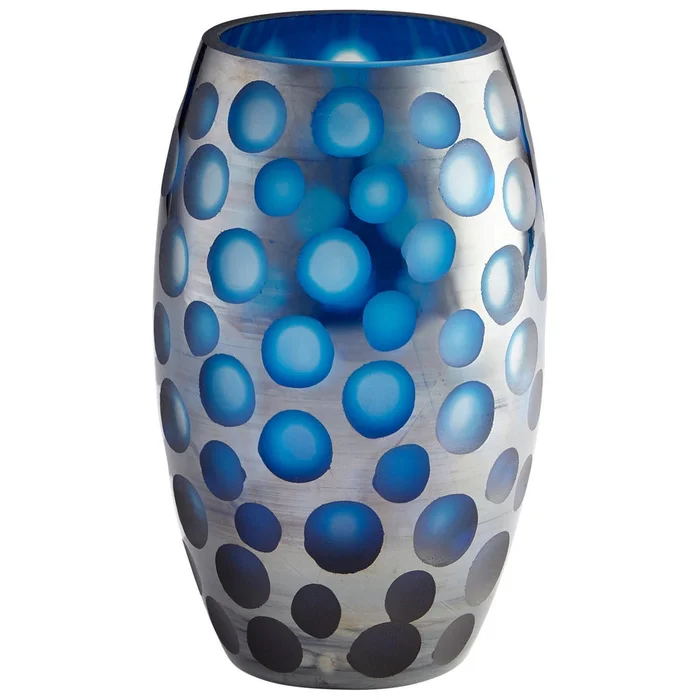 Quest Vase Blue Medium By Cyan Design
