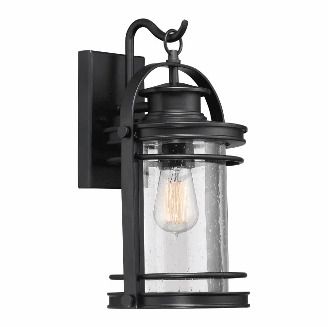 Quoizel BKR8408K Booker Mystic Black Outdoor 9″ Sconce Lighting